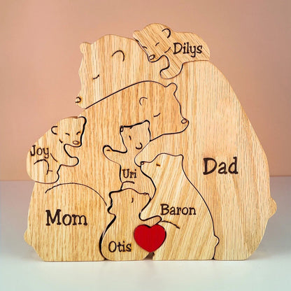 Wood Family Clan- Customize Wooden Puzzle