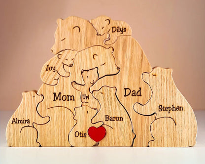 Wood Family Clan- Customize Wooden Puzzle